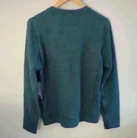 KYODAN | Men's Blue/Black Textured Pattern Fleece Lined Crewneck Sweater - Picture 5 of 5